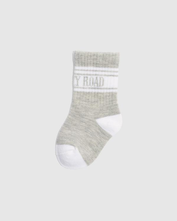 Country Road - Unisex Heritage Sock - Socks (Grey) Unisex Heritage Sock