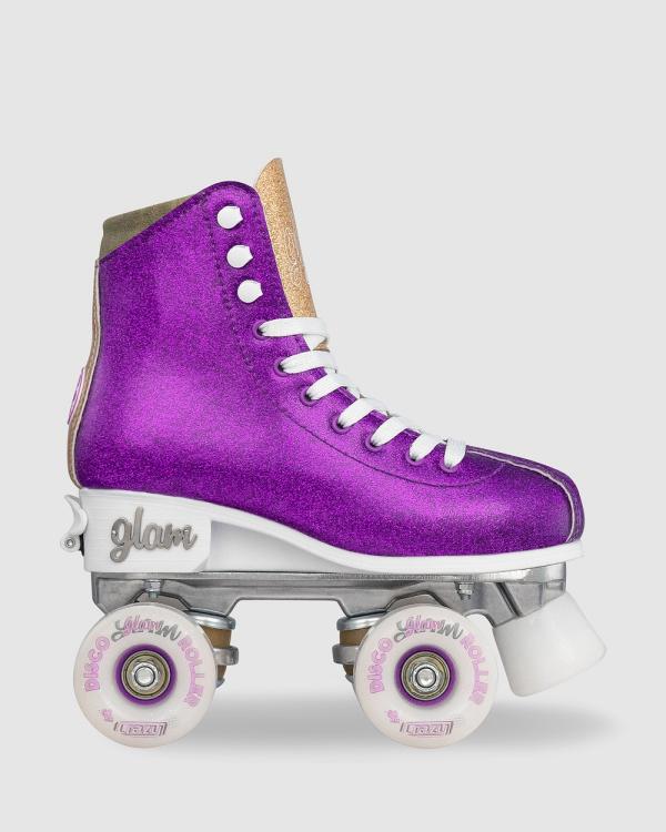Crazy Skates - Disco Glam   Size Adjustable - Performance Shoes (Purple) Disco Glam - Size Adjustable