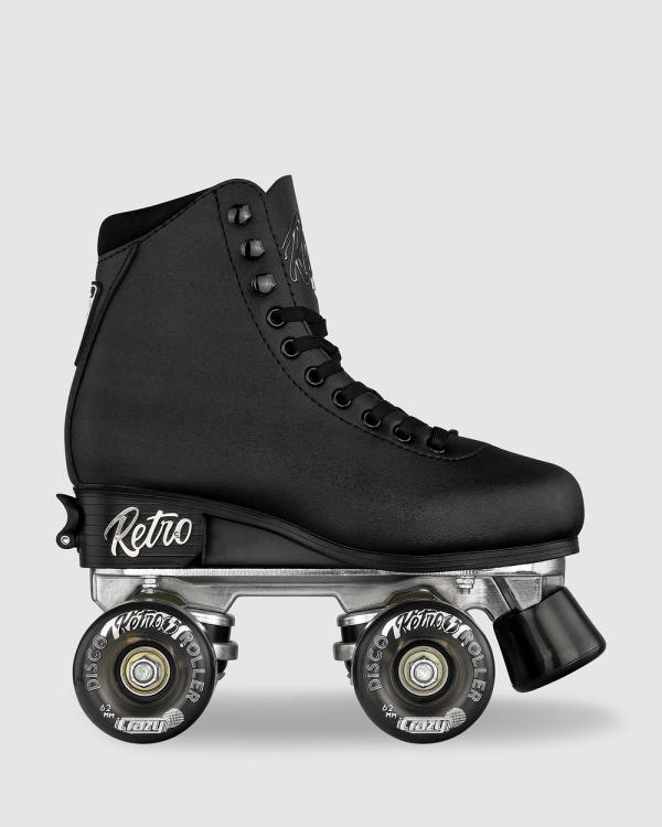 Crazy Skates - Retro Roller   Size Adjustable - Performance Shoes (Black) Retro Roller - Size Adjustable