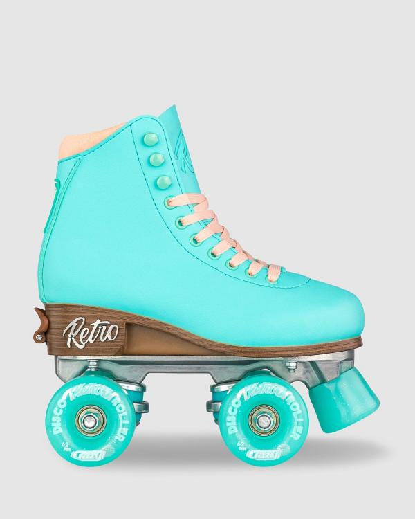 Crazy Skates - Retro Roller   Size Adjustable - Performance Shoes (Teal) Retro Roller - Size Adjustable