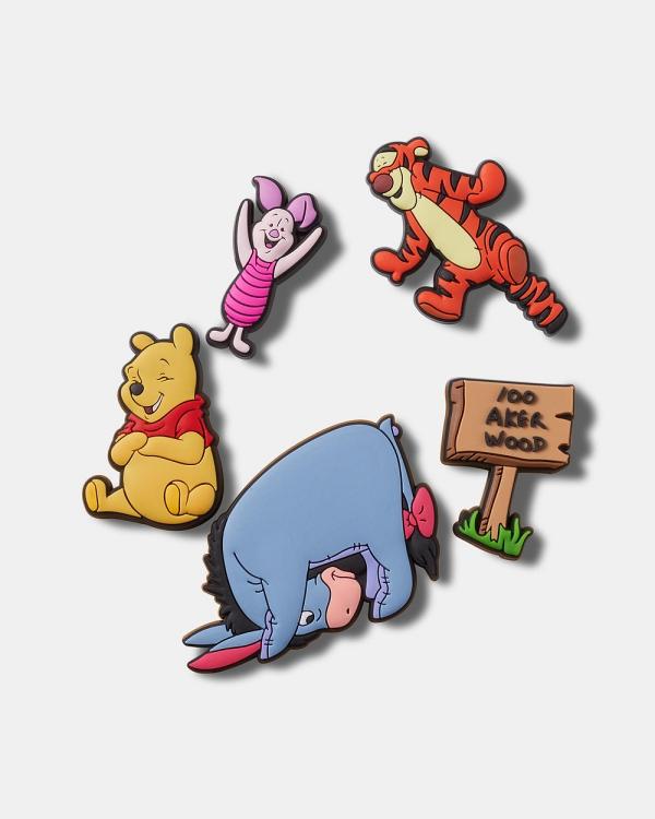 Crocs - 5 Pack Winnie The Pooh Jibbitz™ Charms   Kids Teens - Slippers & Accessories (Multi) 5-Pack Winnie The Pooh Jibbitz™ Charms - Kids-Teens