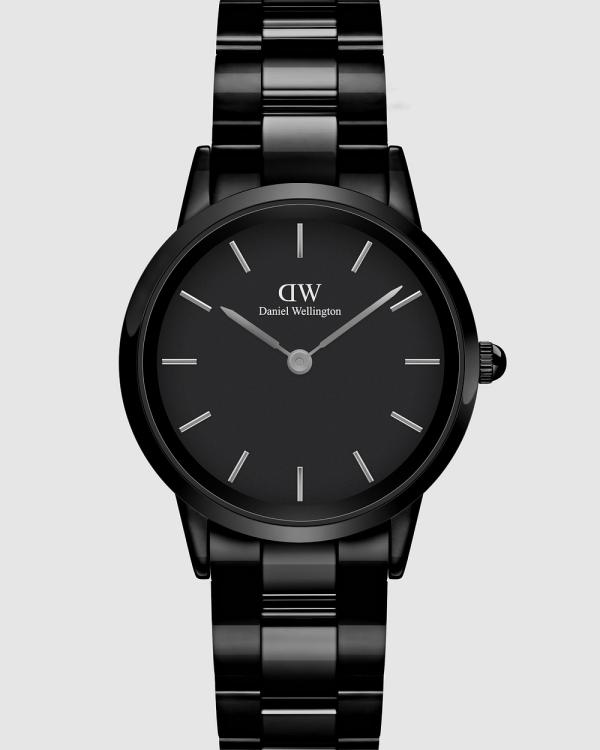 Daniel Wellington - Iconic Link Ceramic 32mm - Watches (Black) Iconic Link Ceramic 32mm