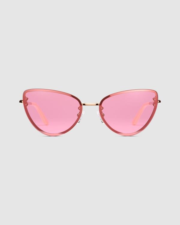 Daniel Wellington - Lynx Steel Pink Sunglasses - Sunglasses (Pink/Rose Gold) Lynx Steel Pink Sunglasses