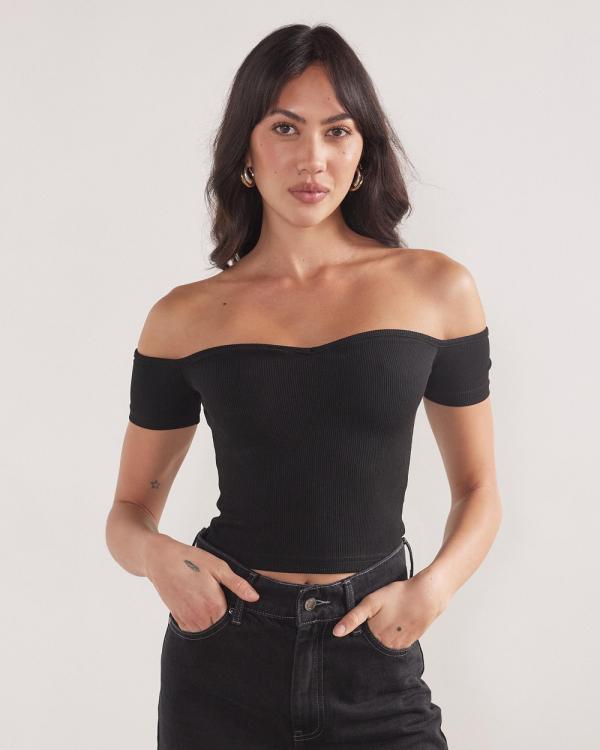 Dazie - Twists And Turns Crop Top - Cropped tops (Black) Twists And Turns Crop Top