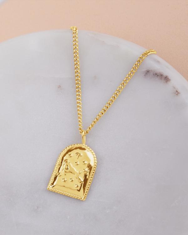 Dear Addison - Aries Zodiac Necklace - Jewellery (Gold) Aries Zodiac Necklace