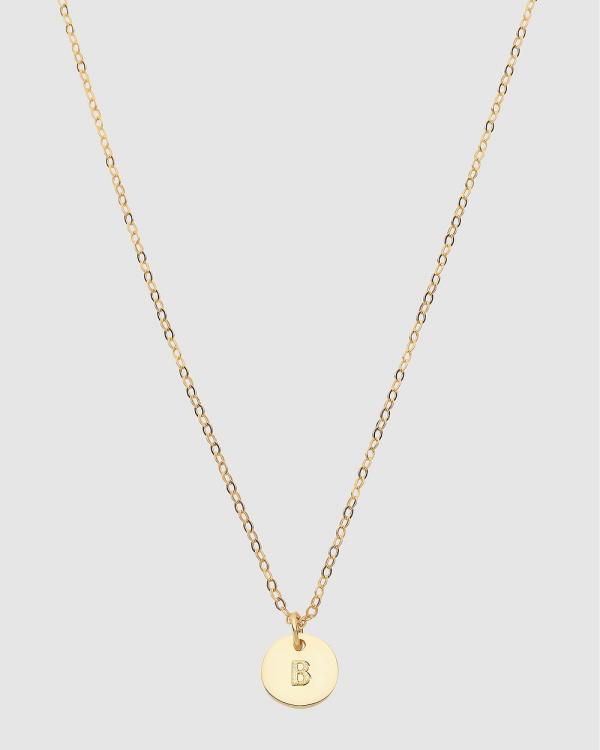 Dear Addison - Initial B Letter Necklace - Jewellery (Gold) Initial B Letter Necklace