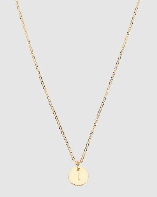 Dear Addison - Initial I Letter Necklace - Jewellery (Gold) Initial I Letter Necklace