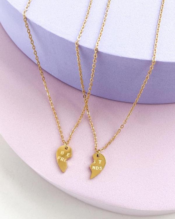 Dear Addison - Kids - Bestie Necklace - Novelty Gifts (Yellow Gold) Bestie Necklace