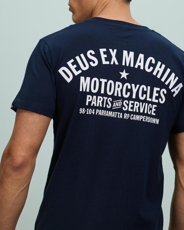 Deus Ex Machina - Camperdown Tee - Short Sleeve T-Shirts (Navy) Camperdown Tee