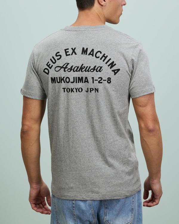 Deus Ex Machina - Tokyo Tee - Short Sleeve T-Shirts (Grey) Tokyo Tee