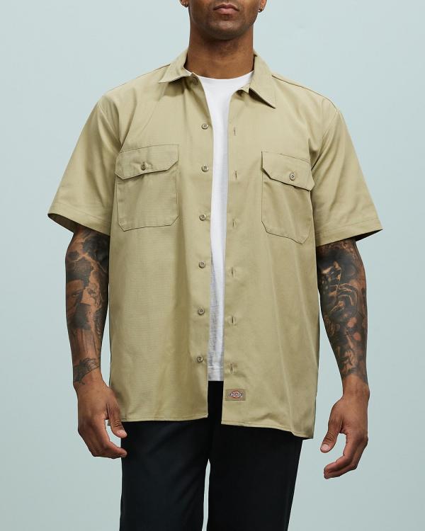 Dickies - 1574 SS Shirt - Casual shirts (Khaki) 1574 SS Shirt