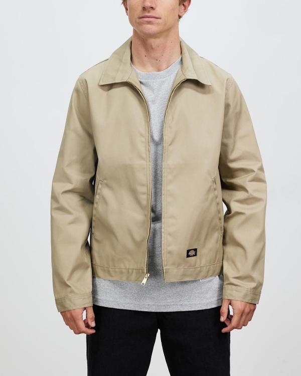 Dickies - Unlined Eisenhower Work Jacket - Coats & Jackets (Khaki) Unlined Eisenhower Work Jacket
