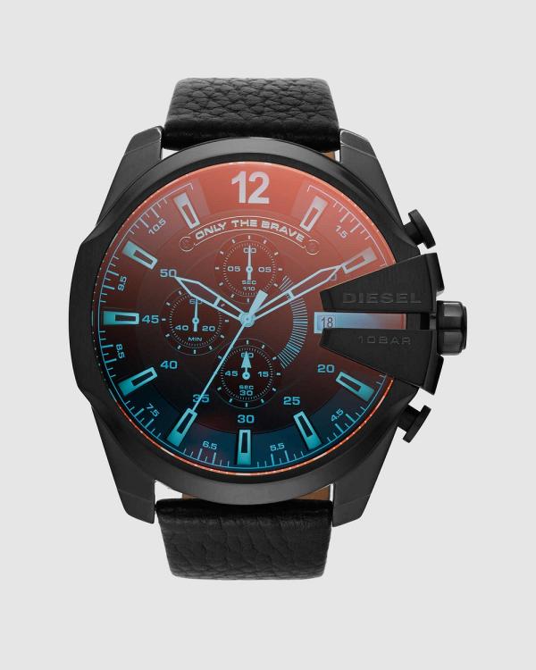 Diesel - Mega Chief Black Chronograph Watch - Watches (Black) Mega Chief Black Chronograph Watch