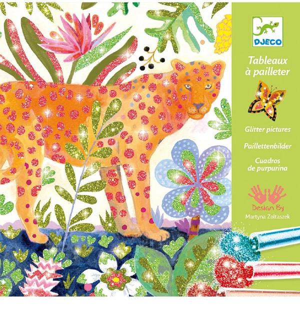 Djeco - Djeco Glitter Sand Tropico - Colouring Books (Multi) Djeco Glitter Sand Tropico