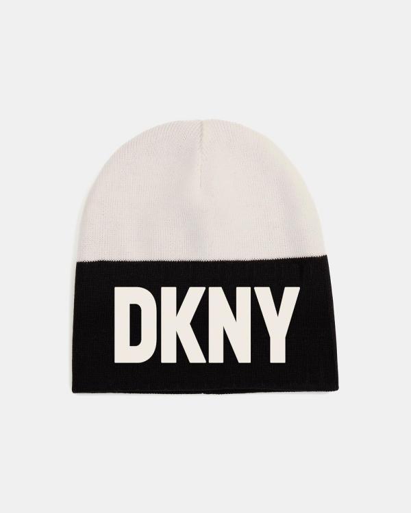 DKNY - Pull On Hat   Kids - Headwear (Off White) Pull On Hat - Kids
