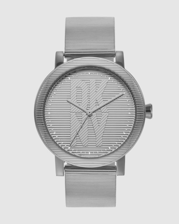 DKNY - Soho D Silver Tone Analogue Watch - Watches (Silver) Soho D Silver Tone Analogue Watch