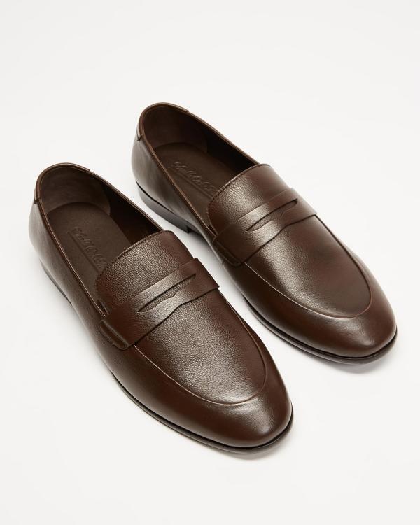 Double Oak Mills - Anthony Leather Loafers - Shoes (Brown) Anthony Leather Loafers