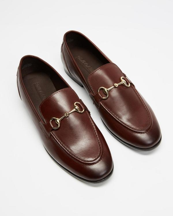 Double Oak Mills - Garnet Leather Loafers - Dress Shoes (Brown) Garnet Leather Loafers