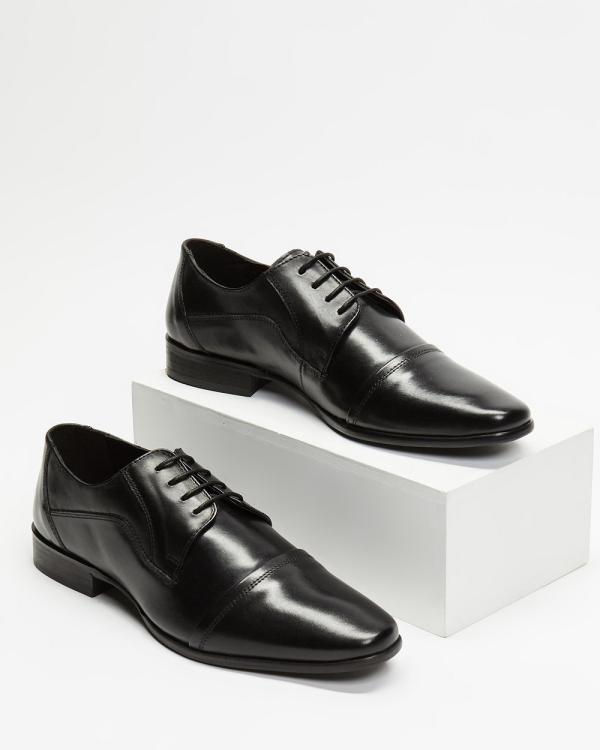 Double Oak Mills - Samuel Leather Lace Shoes - Dress Shoes (Black) Samuel Leather Lace Shoes