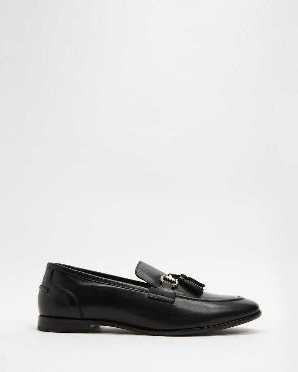 Double Oak Mills - Terence Leather Loafers - Dress Shoes (Black) Terence Leather Loafers