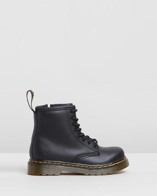 Dr Martens - 1460 Softy Boots   Toddlers Kids - Boots (Black Softy) 1460 Softy Boots - Toddlers-Kids