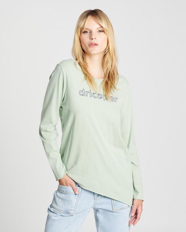 DRICOPER DENIM - Bowie Long Sleeve Tee - Long Sleeve T-Shirts (Meadow Green) Bowie Long Sleeve Tee