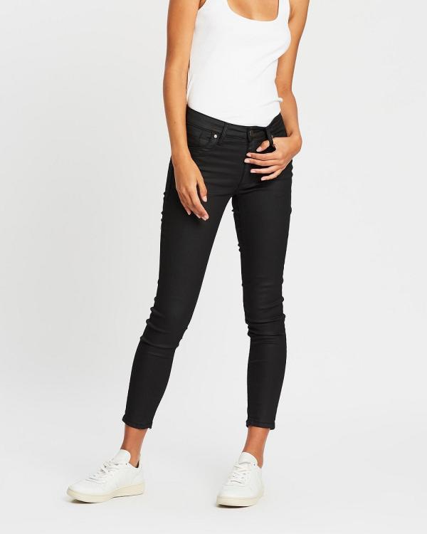 DRICOPER DENIM - Lauren Coated Jeans - Crop (Coated Black) Lauren Coated Jeans