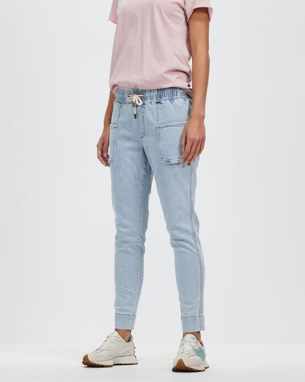 DRICOPER DENIM - Utility Sunbleached Denim Pants - Crop (Sunbleached) Utility Sunbleached Denim Pants