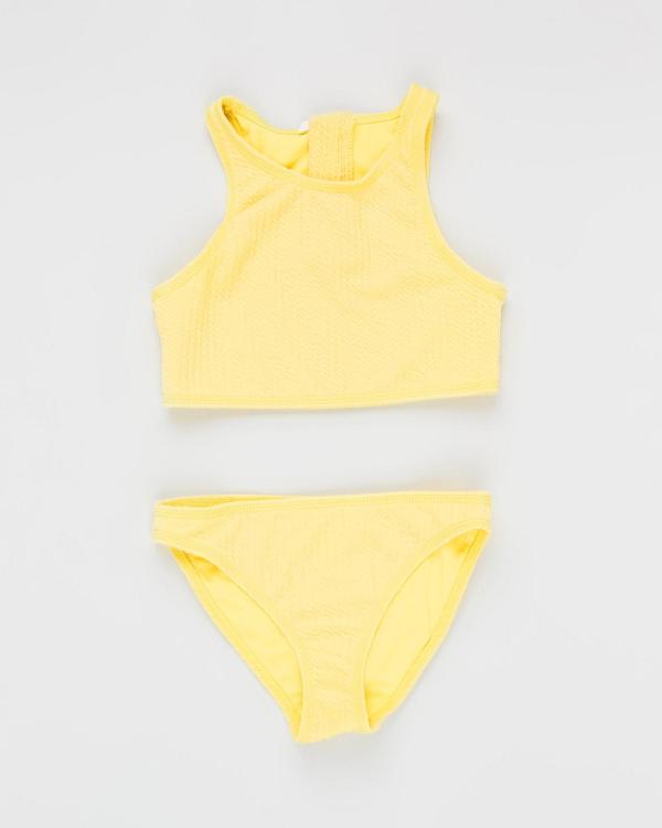 Duskii - Amelie Crop Bikini Set   Teens - All gift sets (Canary Yellow) Amelie Crop Bikini Set - Teens
