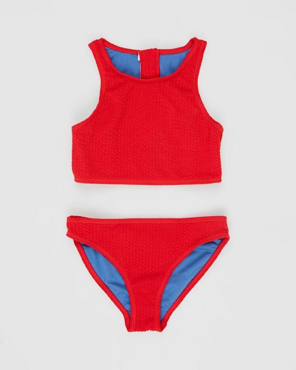 Duskii - Yara Crop Bikini Set   Teens - Bikini Set (Cherry Red) Yara Crop Bikini Set - Teens