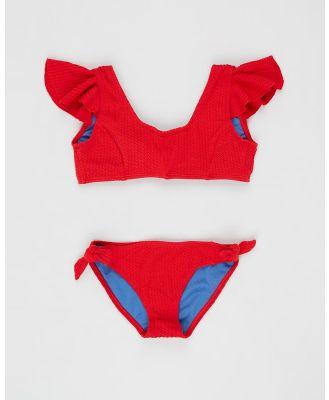 Duskii - Yara Frill Bikini Set   Teens - Bikini Set (Cherry Red) Yara Frill Bikini Set - Teens