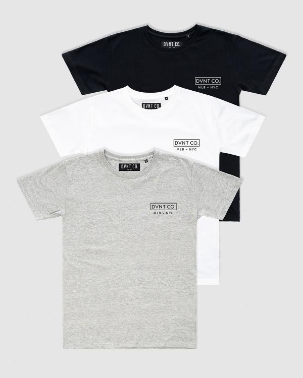 DVNT - 3 Pack NYC Tee - T-Shirts & Singlets (MULTI) 3-Pack NYC Tee