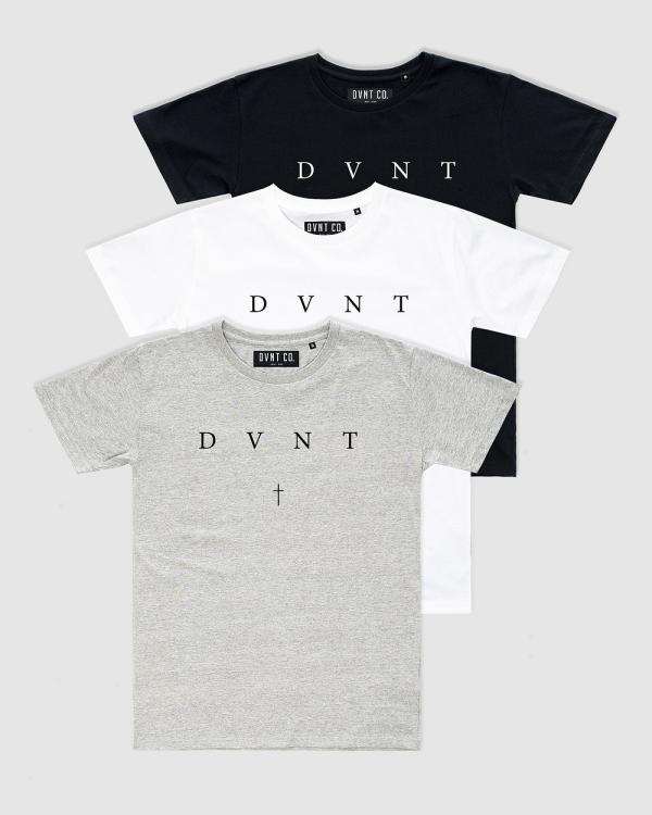 DVNT - 3 Pack Saint Tee   Youth - Short Sleeve T-Shirts (Multi) 3-Pack Saint Tee - Youth