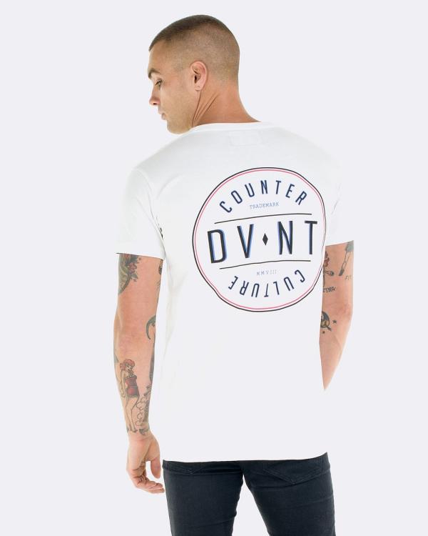 DVNT - C.C Badge Tee - T-Shirts & Singlets (White) C.C Badge Tee