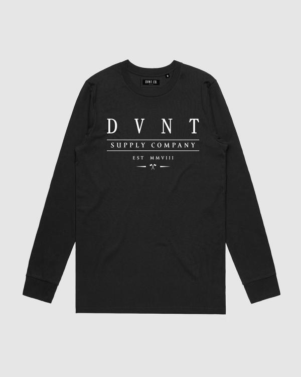 DVNT - Deluxe Long Sleeve   Youth - Long Sleeve T-Shirts (Black) Deluxe Long Sleeve - Youth