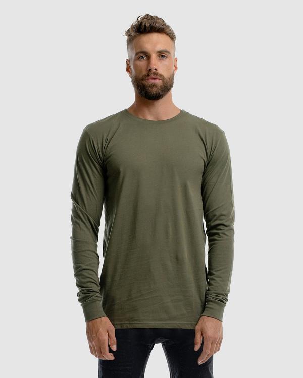 DVNT - Devoid Premium Long Sleeve - Long Sleeve T-Shirts (Olive) Devoid Premium Long Sleeve
