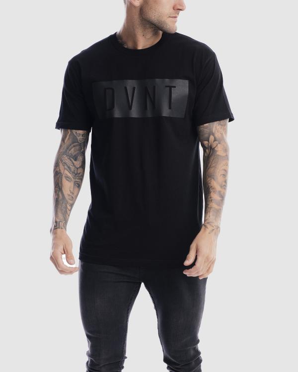 DVNT - Drop Out Mono Tee - T-Shirts & Singlets (BLACK) Drop Out Mono Tee