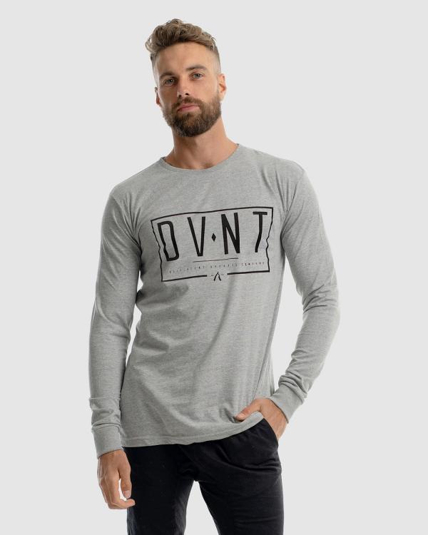 DVNT - Esquire Long Sleeve Tee - Long Sleeve T-Shirts (Marle Grey) Esquire Long Sleeve Tee
