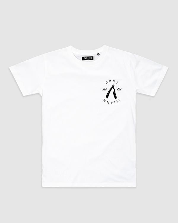 DVNT - Rough Cuts Tee   Youth - Short Sleeve T-Shirts (White) Rough Cuts Tee - Youth