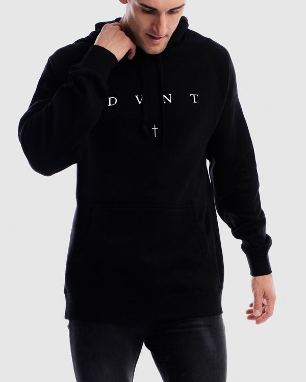 DVNT - Saint Hoodie - Crew Necks (Black) Saint Hoodie