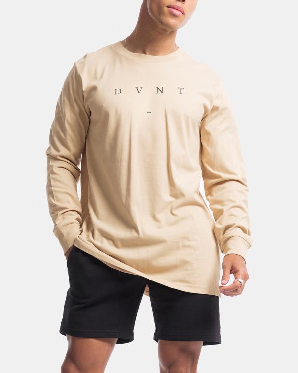 DVNT - Saint Long Sleeve Tee - Long Sleeve T-Shirts (Camel) Saint Long Sleeve Tee