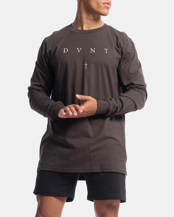 DVNT - Saint Long Sleeve Tee - Long Sleeve T-Shirts (Vintage Black) Saint Long Sleeve Tee