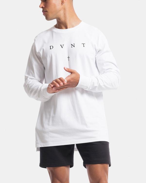 DVNT - Saint Long Sleeve Tee - Long Sleeve T-Shirts (White) Saint Long Sleeve Tee