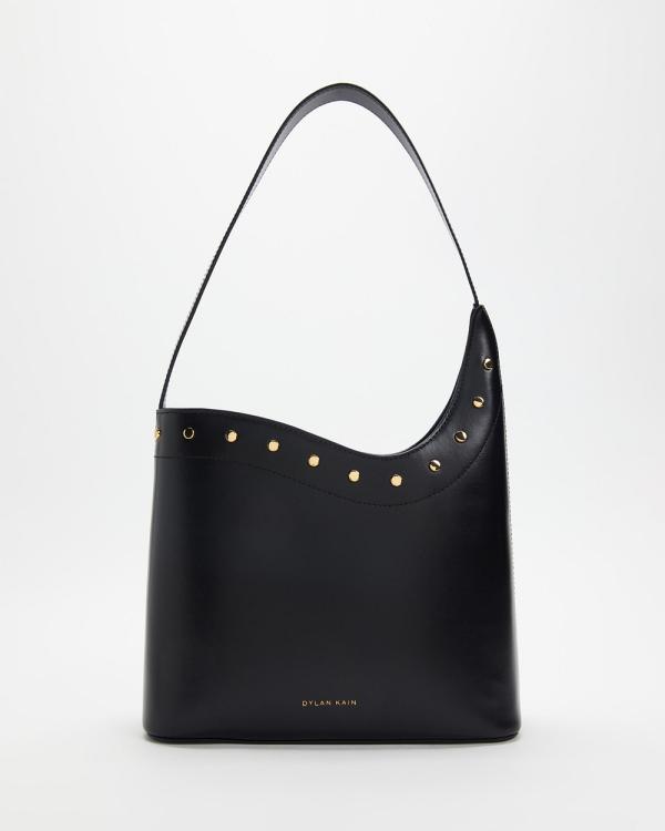 Dylan Kain - The Londyn Studded Bag - Handbags (Black & Warm Gold) The Londyn Studded Bag