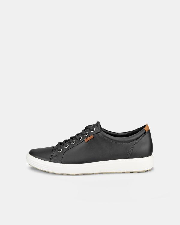 ECCO - Women's Soft 7 Sneakers - Lifestyle Sneakers (Black) Women's Soft 7 Sneakers