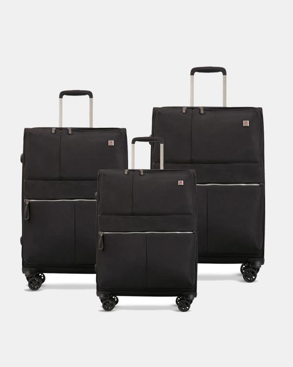 Echolac Japan - Marco 3 Piece Set - Travel and Luggage (black) Marco 3 Piece Set