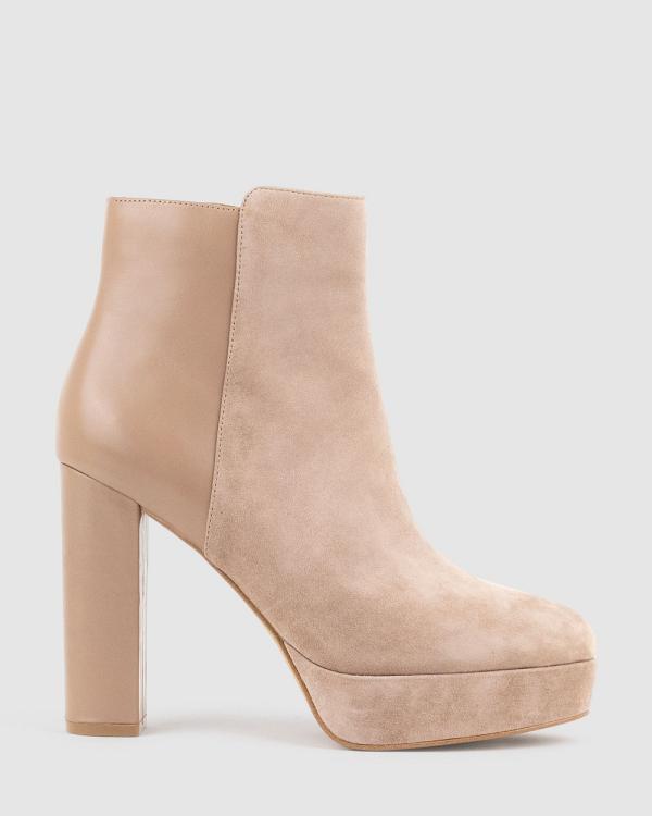 Edward Meller - ULIAS110 Half N Half Platform Boot - Boots (Nude) ULIAS110 Half N Half Platform Boot