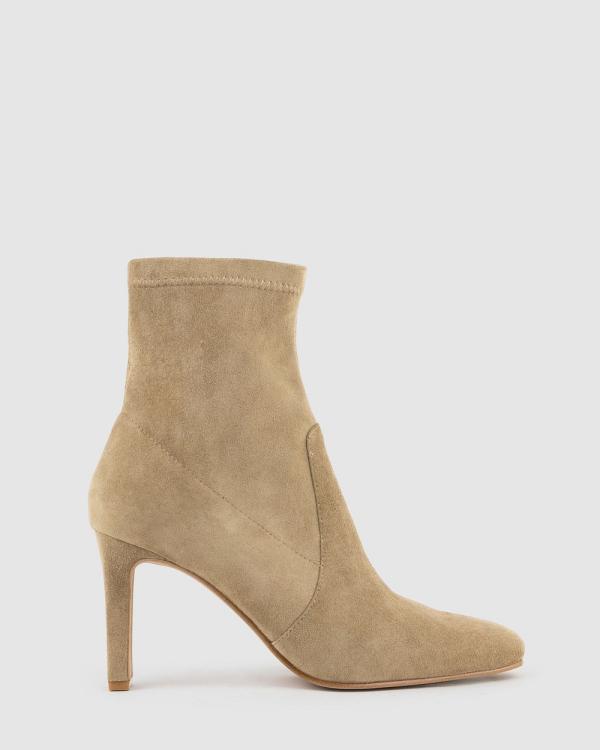 Edward Meller - ZENAS85 Square Toe Ankle Boot - Boots (Camel) ZENAS85 Square Toe Ankle Boot