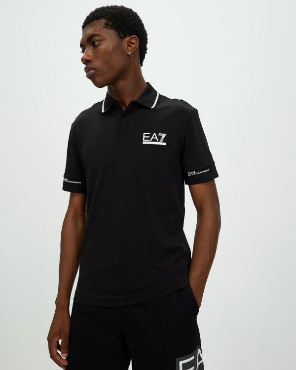 Emporio Armani EA7 - Polo - Shirts & Polos (Black) Polo