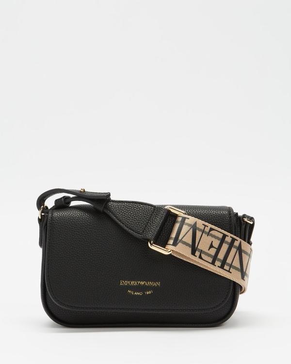 Emporio Armani - Wallet On Chain Mini Bag - Bags (Black & Gold) Wallet On Chain Mini Bag